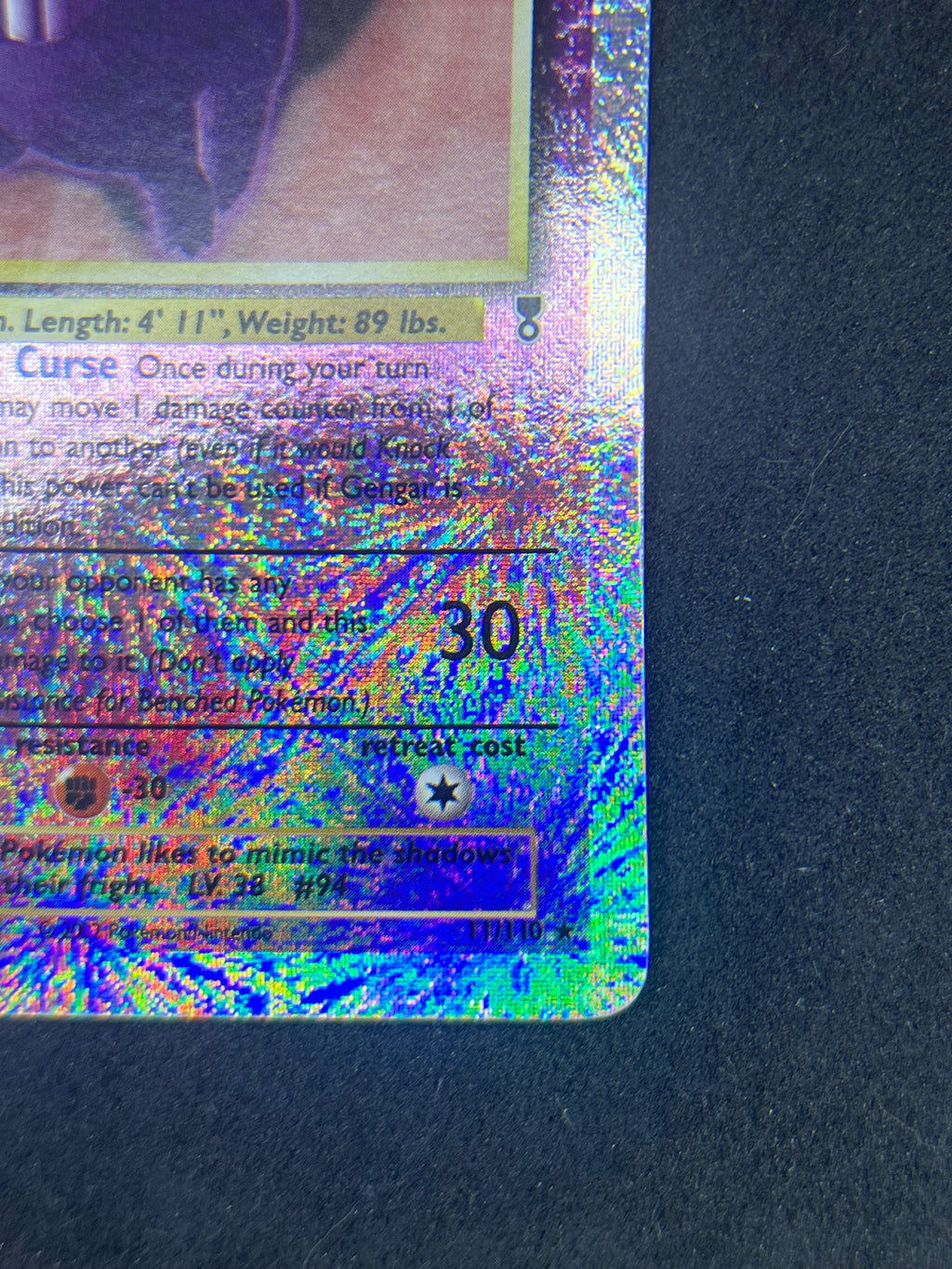Pokémon Gengar 11/110 Legendary Collection Reverse Holo Einzelkarte [LC/ENG 🇬🇧] Excellent / Near Mint